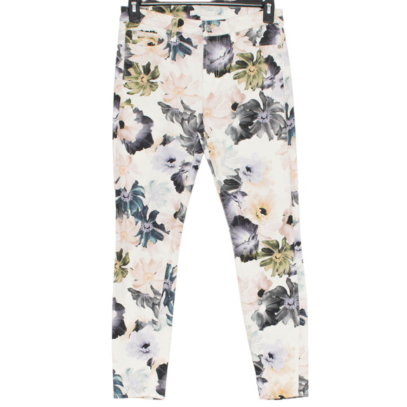 7 For All Mankind Denim - 7 For All Mankind Womens Jeans Skinny Floral Print Size 29 IE